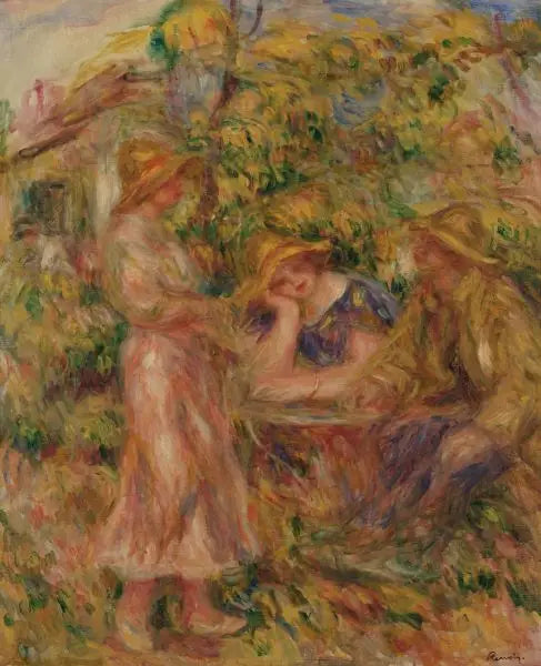Kolme hahmoa maisemassa - Pierre-Auguste Renoir