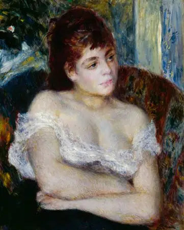 Nainen nojatuolissa - Pierre-Auguste Renoir