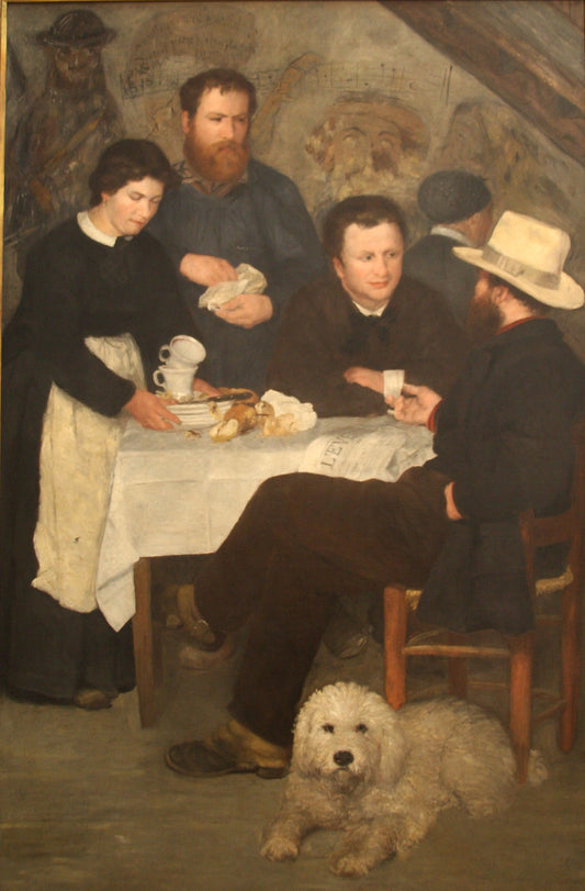 Reproduction du tableau « Le cabaret de la Mère Antony - Pierre-Auguste Renoir » par Alpha Reproduction en peinture à l’huile
