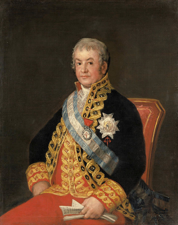 Reproduction du tableau « Portrait de José Antonio Marqués de Caballero - Francisco de Goya » par Alpha Reproduction en peinture à l’huile