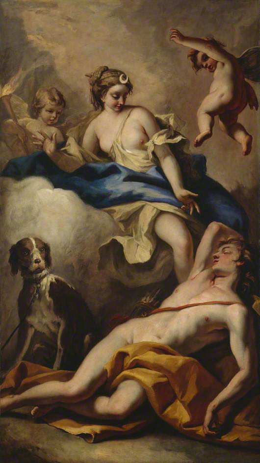 Diane ja Endymion - Sebastiano Ricci
