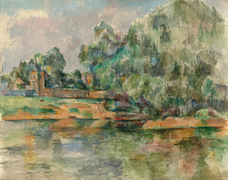 Maisema veden äärellä - Paul Cézanne