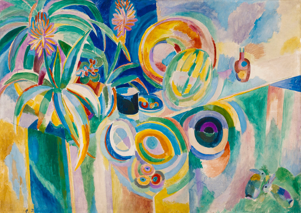 Reproduction du tableau « Symphonie colorée - Robert Delaunay » par Alpha Reproduction en peinture à l’huile