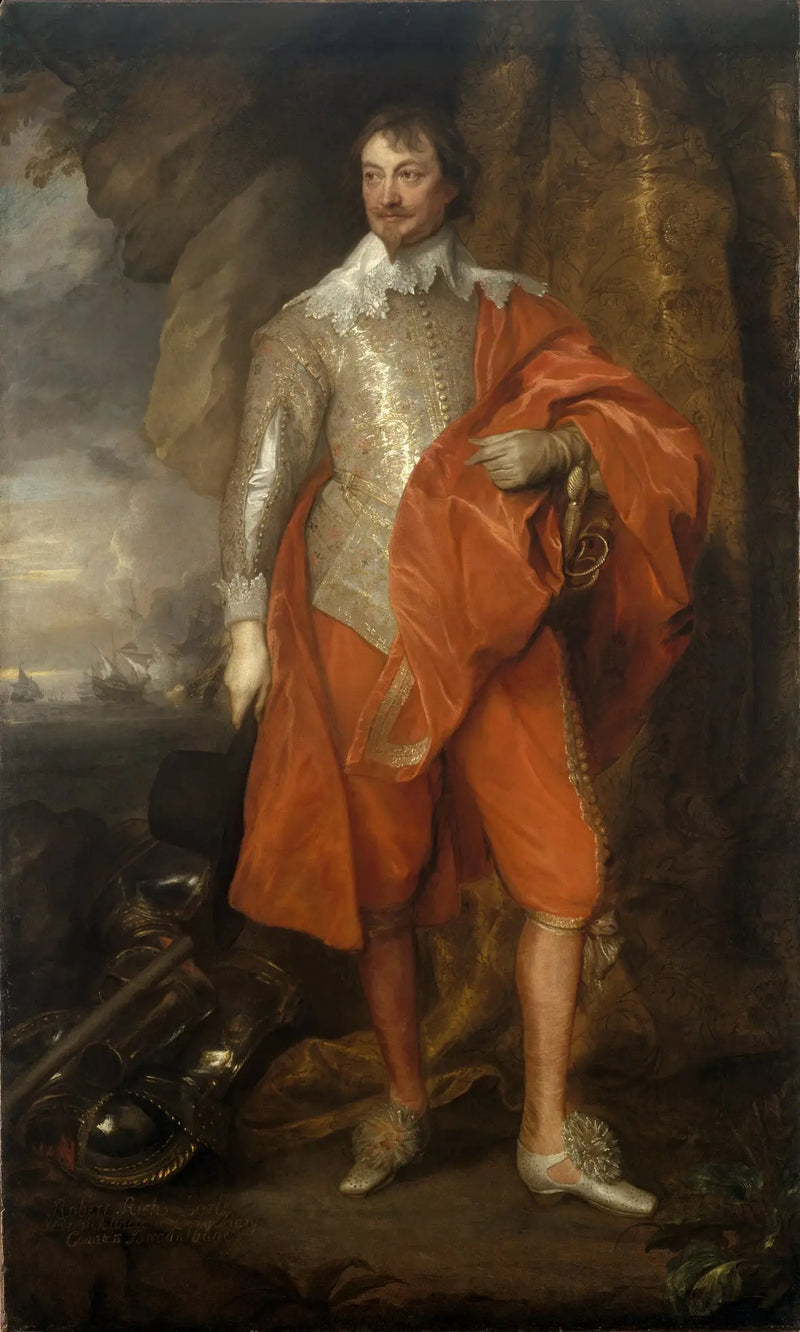 Robert Richin, toisen Warwickin kreivin muotokuva - Antoine van Dyck