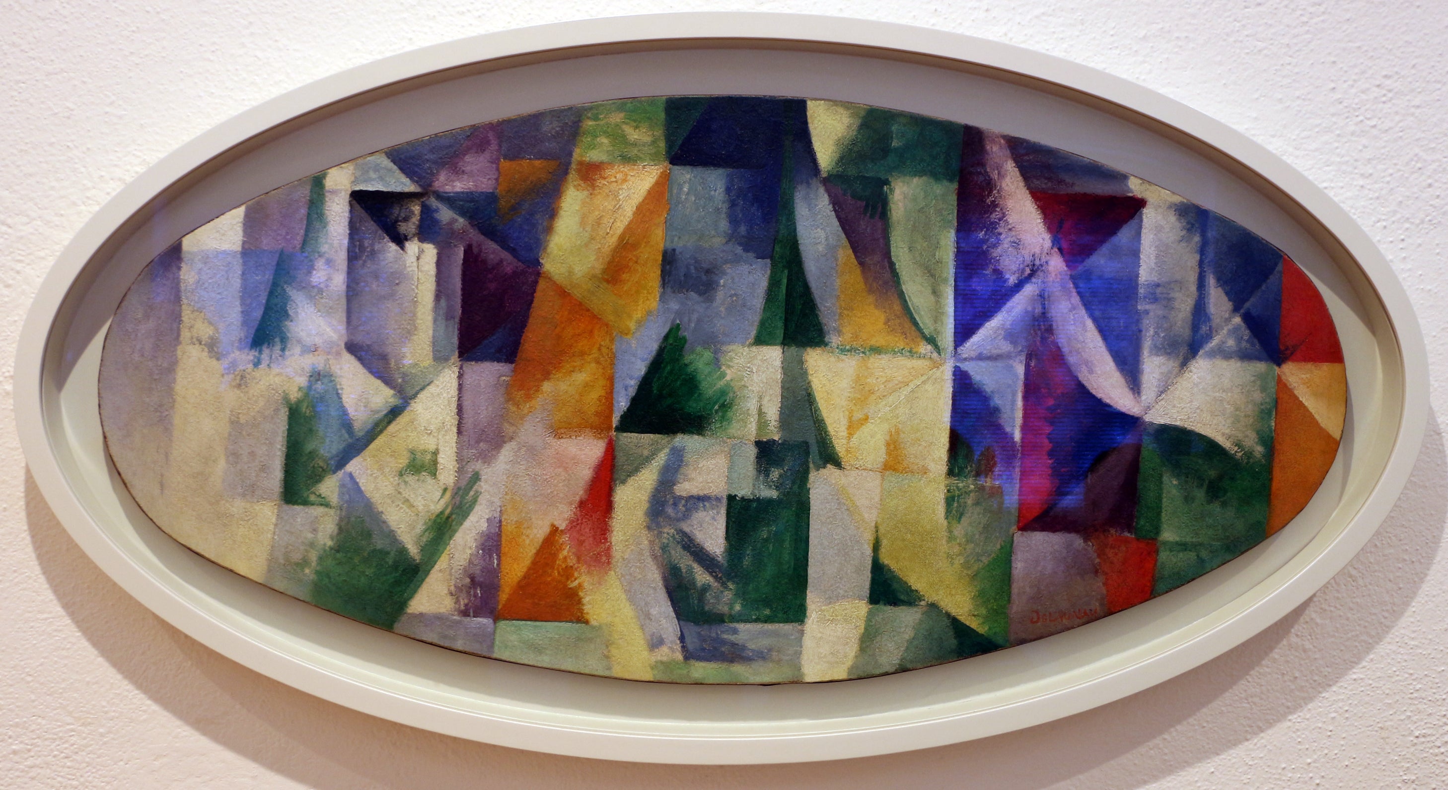 Reproduction du tableau « Fenêtres ouvertes simultanément Ière partie 3e motif - Robert Delaunay » par Alpha Reproduction en peinture à l’huile