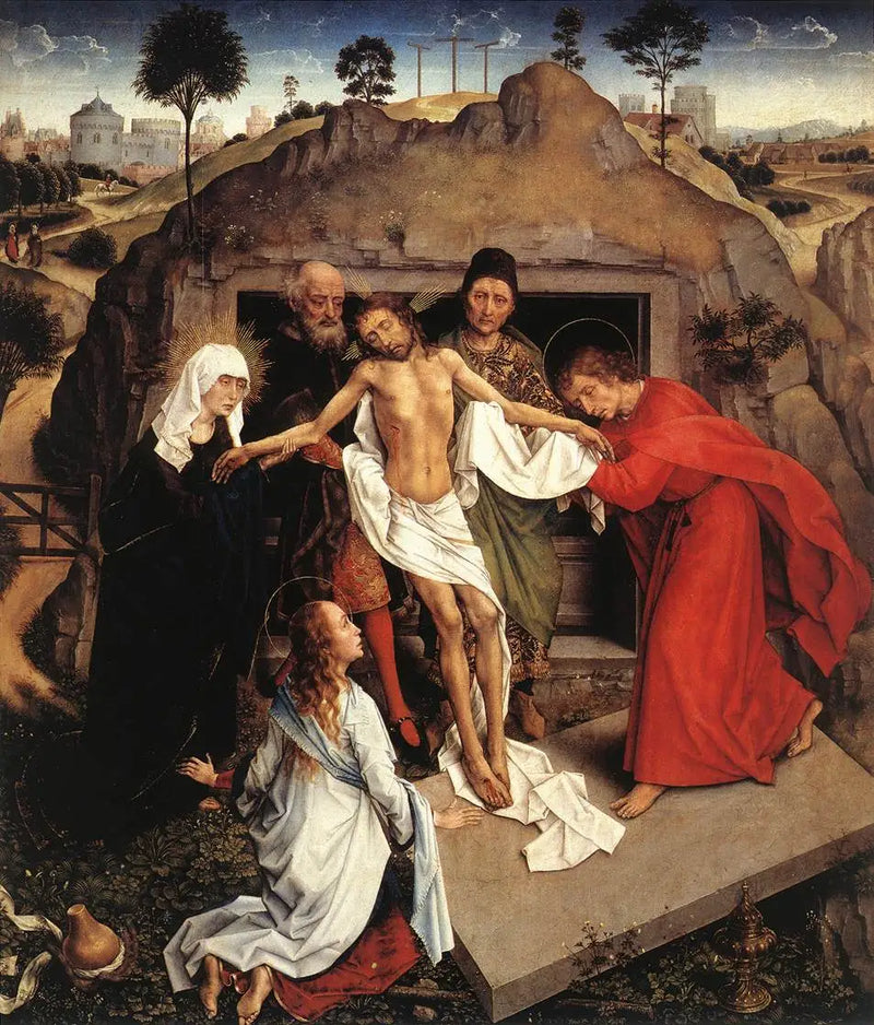 Kristuksen kuoleman ja hautaamisen suru - Rogier van der Weyden