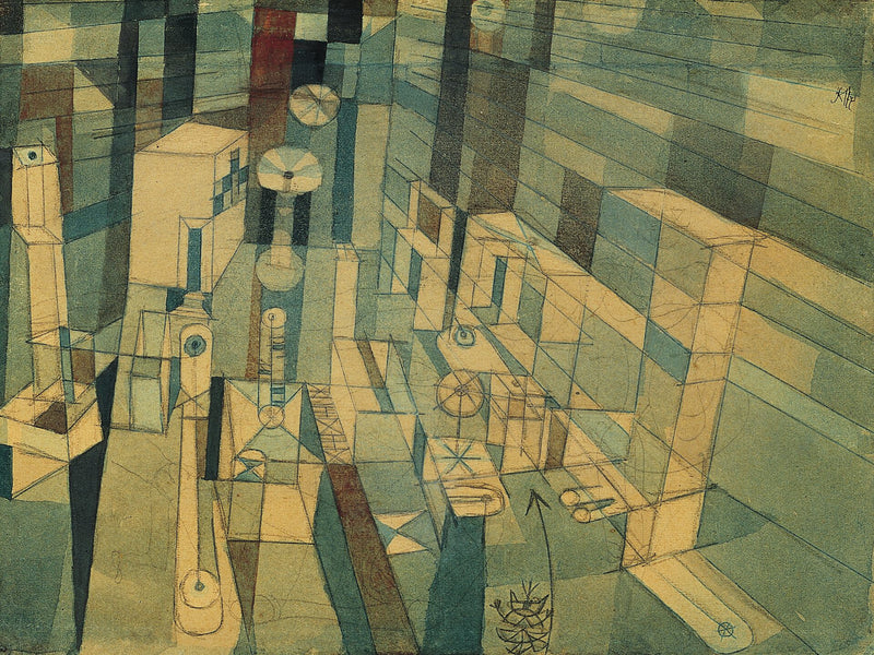 Room Perspective Red-Green - Paul Klee