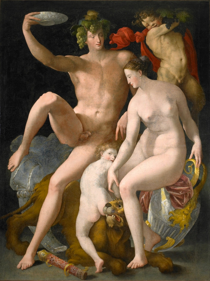 Bacchus, Vénus et Amour - Rosso Fiorentino