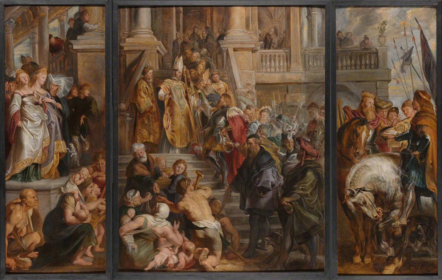 Öljy luonnos Saint-Bavonin alttaritaululle, Gent - Peter Paul Rubens