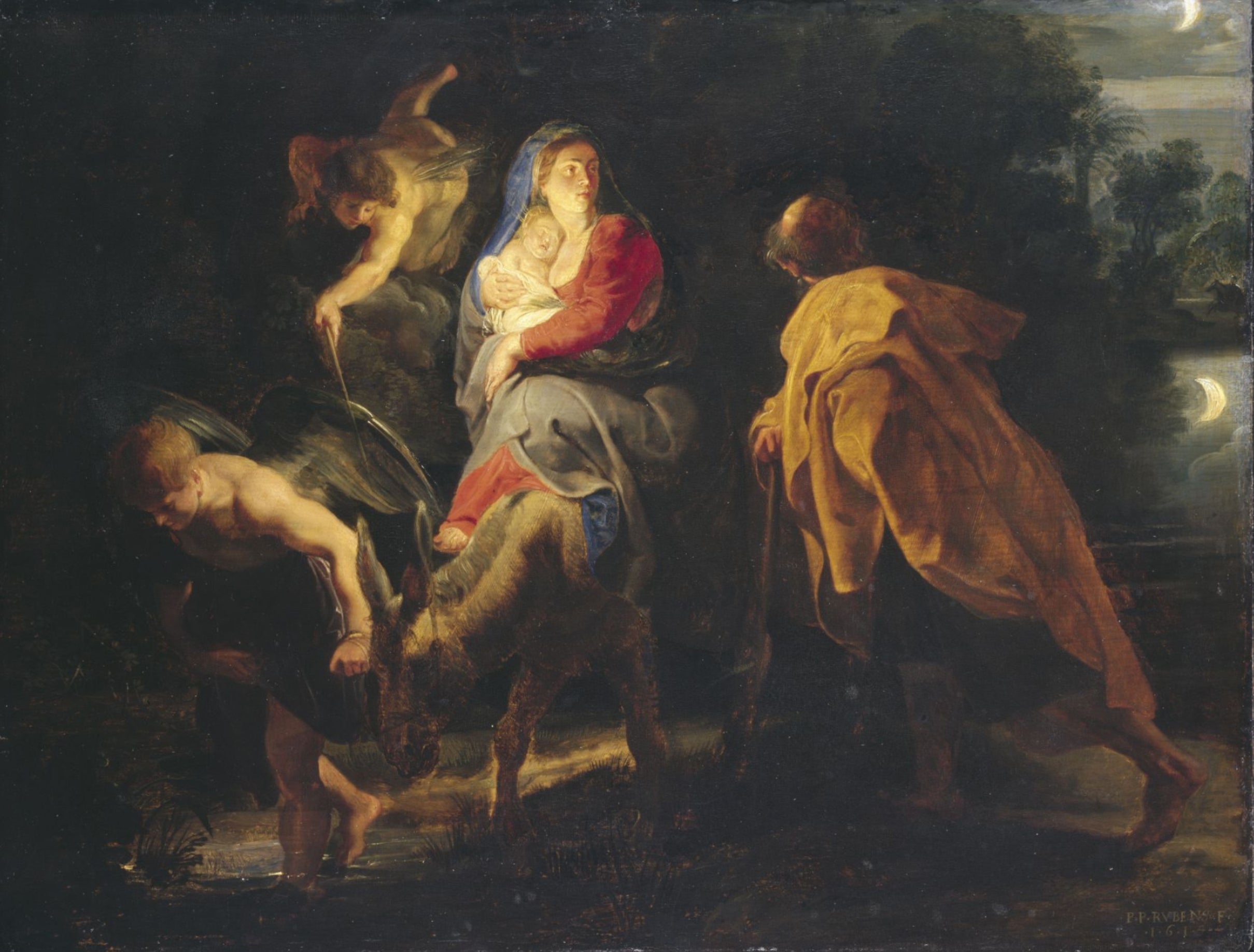 Pakomatka Egyptiin - Peter Paul Rubens