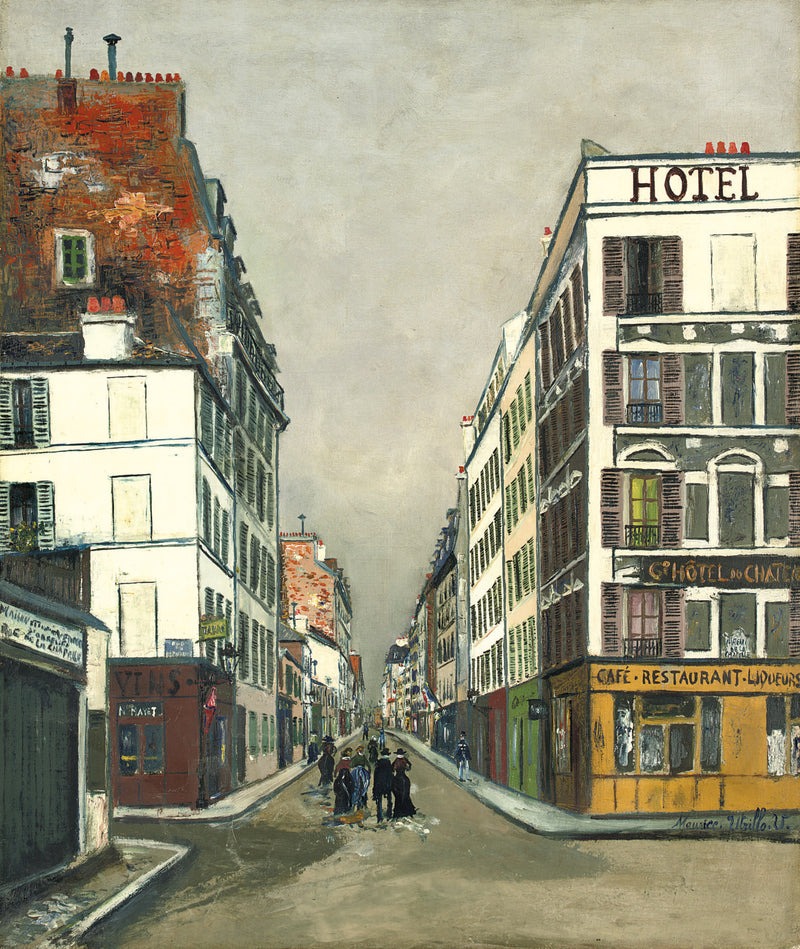 Rue Philippe-de-Girard à Paris (1919) - Maurice Utrillo