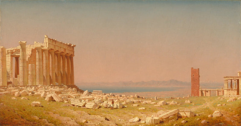 Parthenonin rauniot - Sanford Robinson Gifford