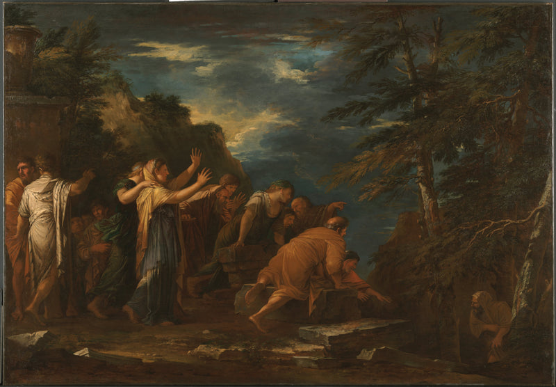 Pythagore émergeant des Enfers - Salvator Rosa