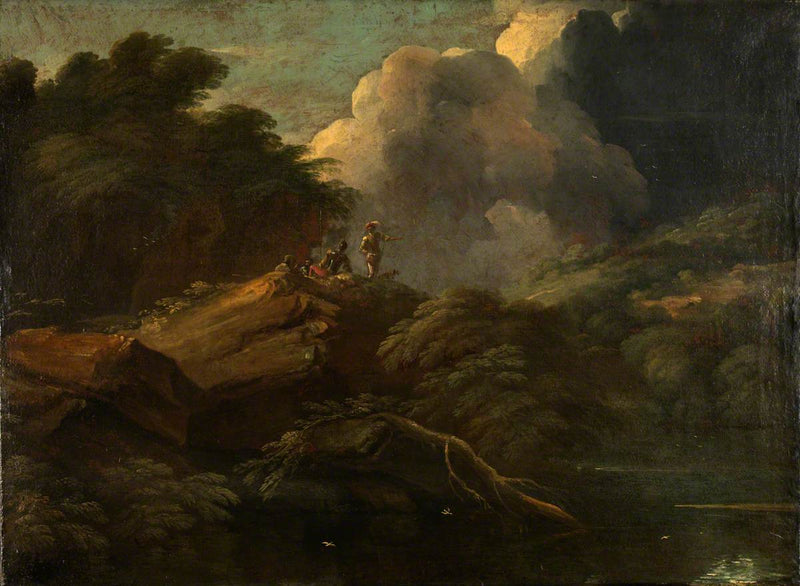 Banditti sur la rive d'une rivière - Salvator Rosa