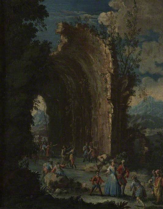 Paysage avec personnages - Salvator Rosa