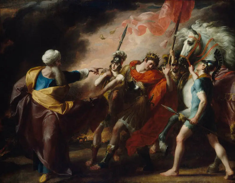 Saül moitittu Samuelin toimesta - John Singleton Copley