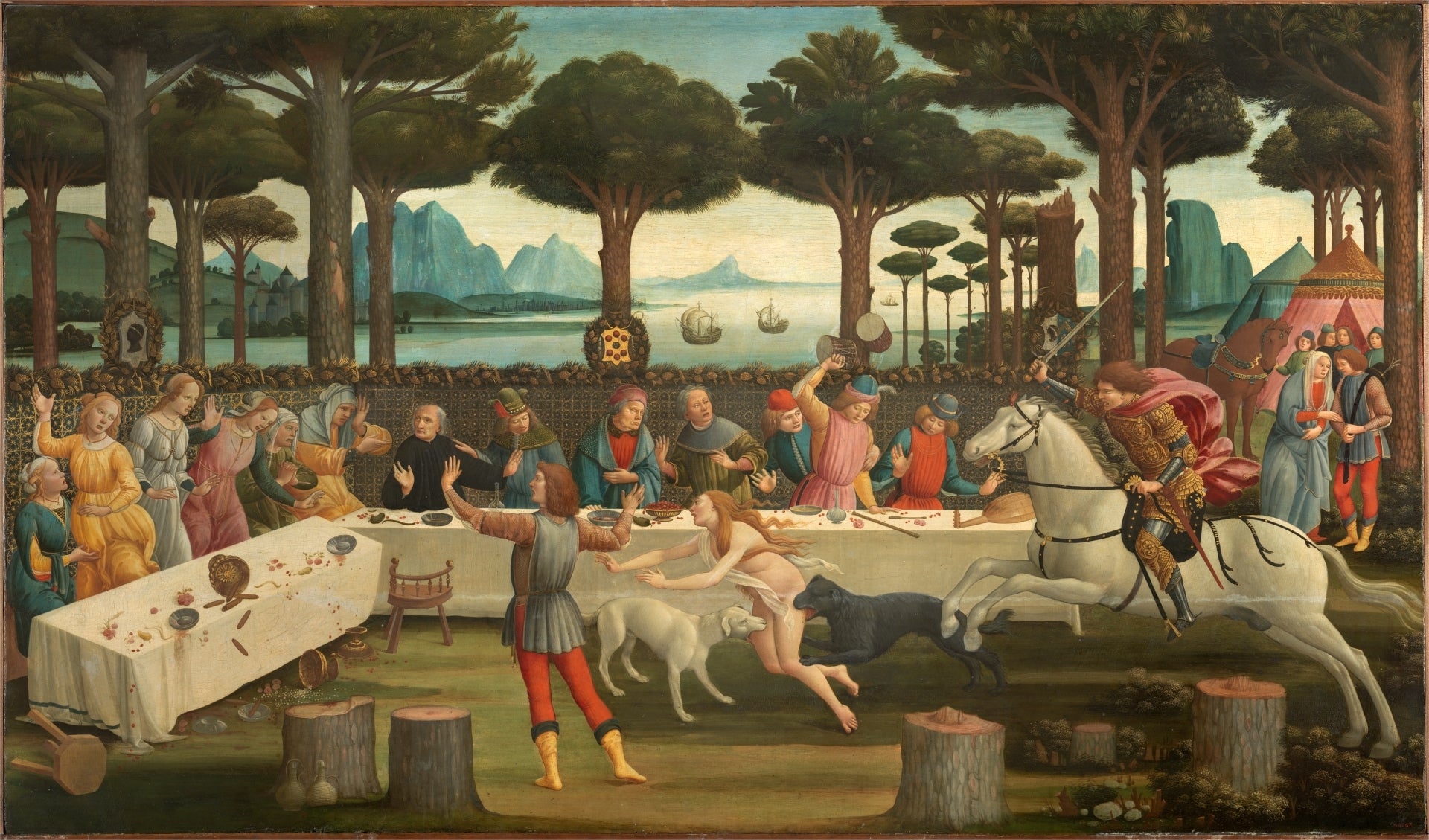 Nastagio degli Onesti - Sandro Botticelli historia