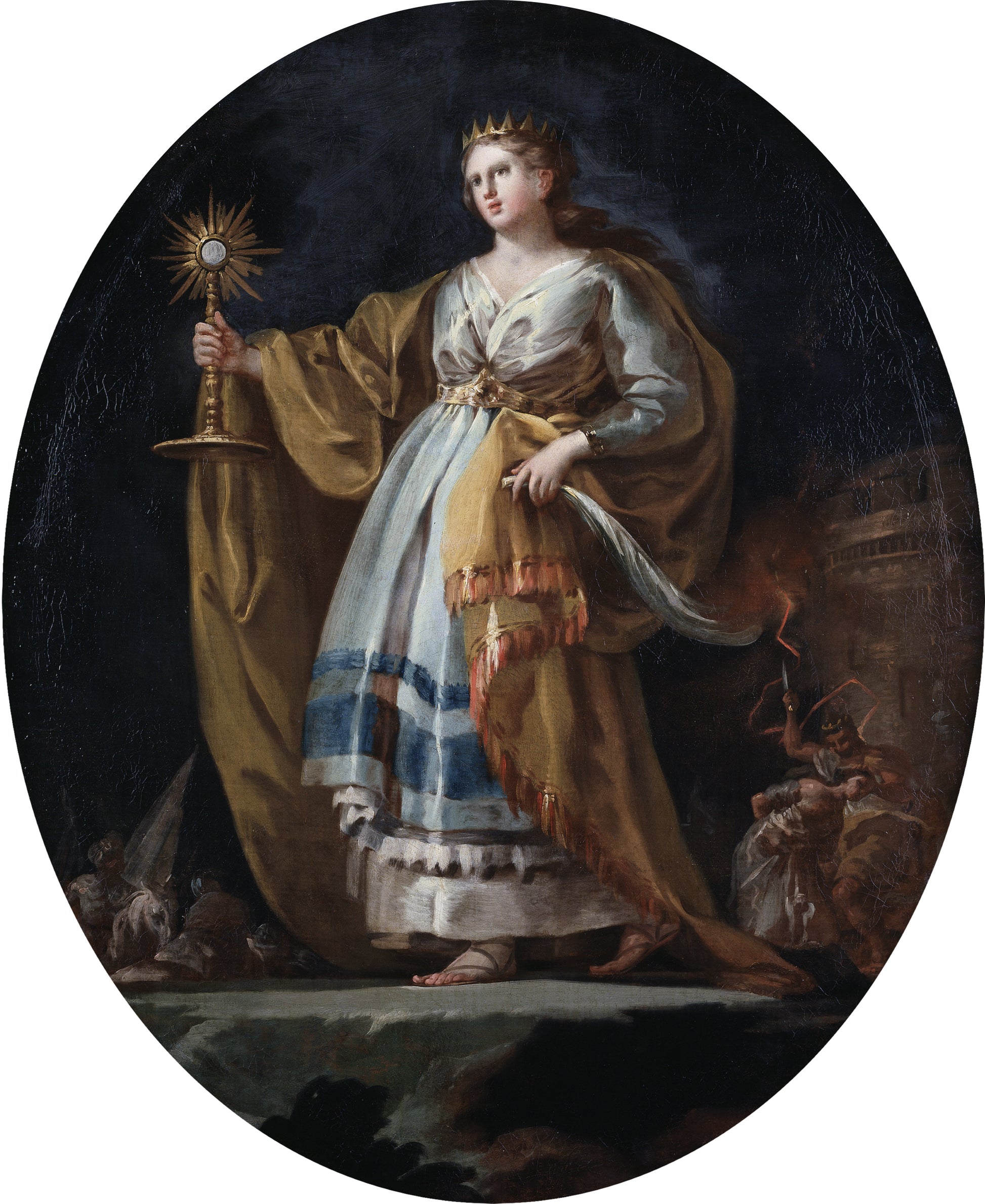 Reproduction du tableau « Sainte Barbe - Francisco de Goya » par Alpha Reproduction en peinture à l’huile
