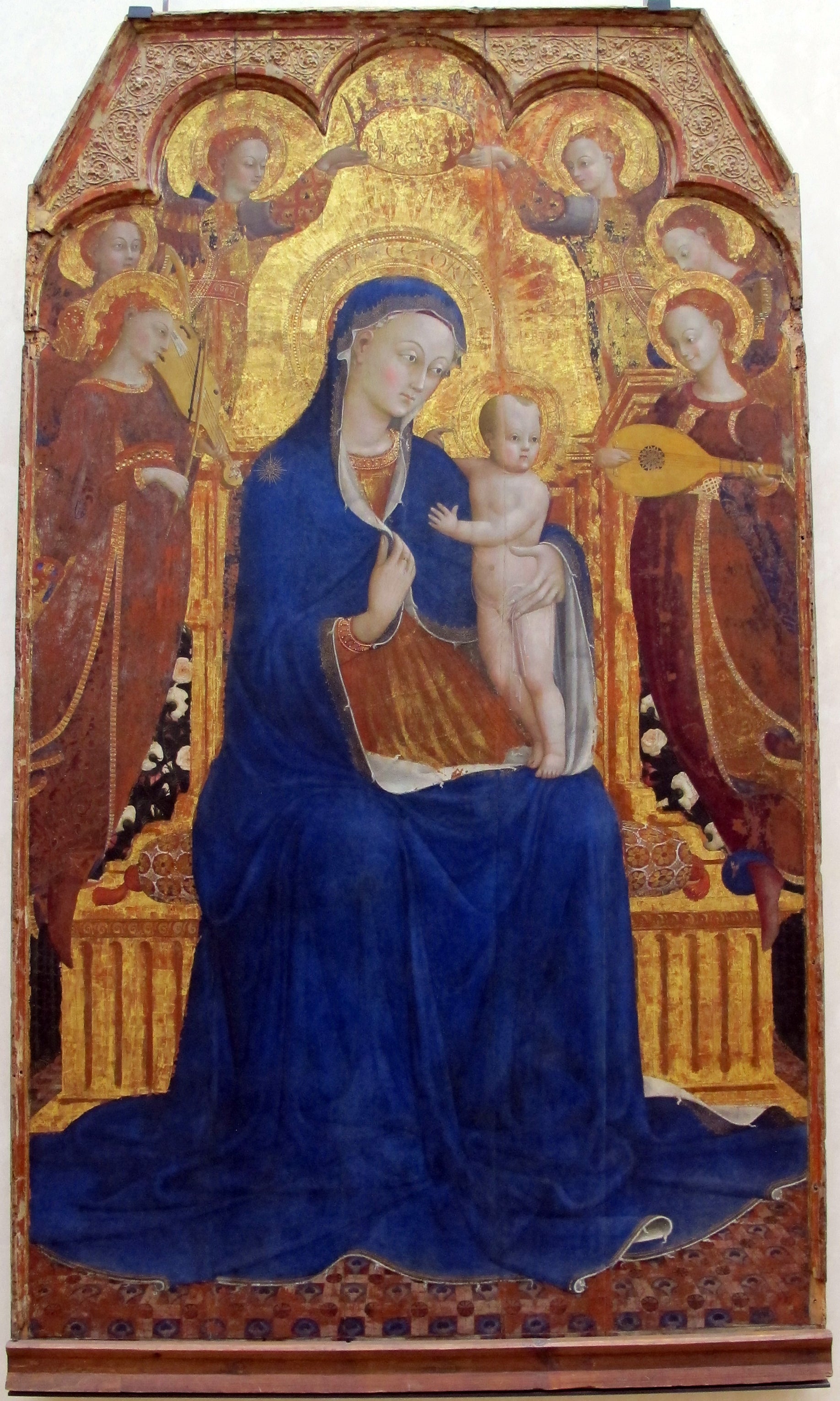 La Vierge et l'Enfant entourés d'anges - Sassetta