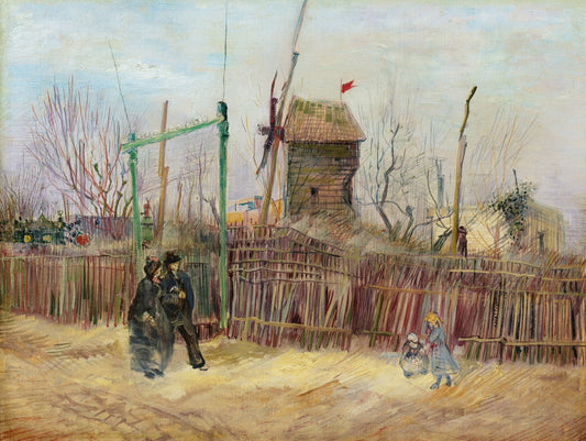 🎡Katu kohtaus Montmartressa Vincent van Gogh (1887)