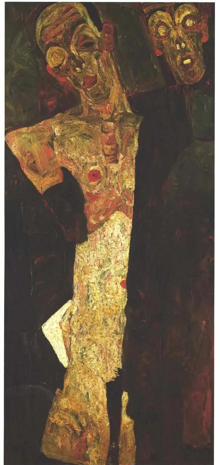 Profeetat (Kaksinkertainen omakuva) - Egon Schiele