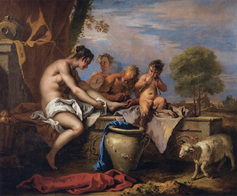 Nymfit ja Satyyrit - Sebastiano Ricci