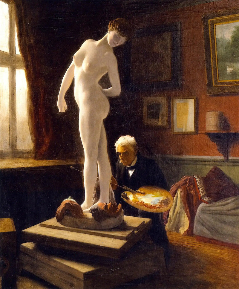 Itsepotretti maalaten La Joueuse de boules - Jean-Léon Gérôme