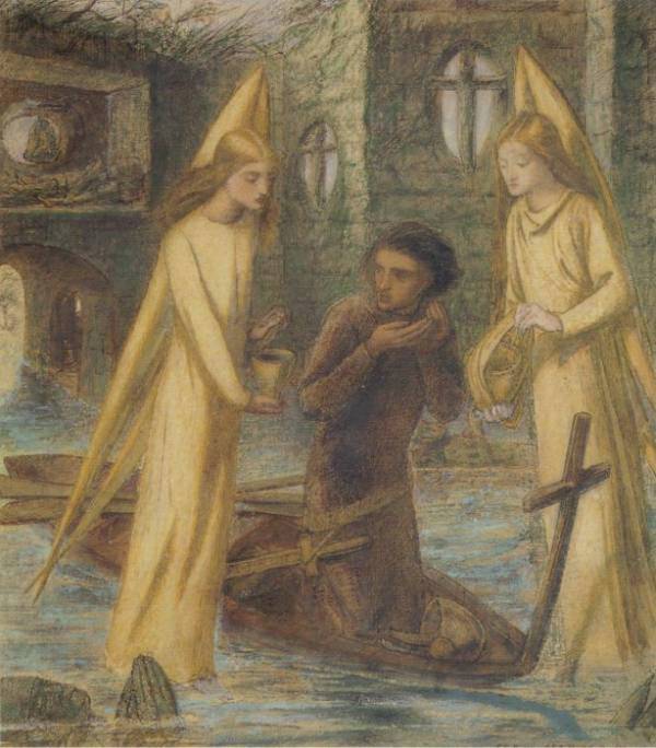 La quête du Saint Graal - Dante Gabriel Rossetti - Alpha Reproduction