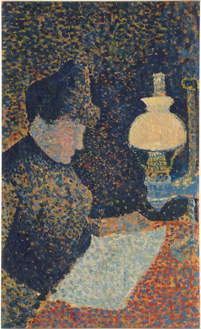 Reproduction du tableau « Femme sous la lampe - Paul Signac » par Alpha Reproduction en peinture à l’huile