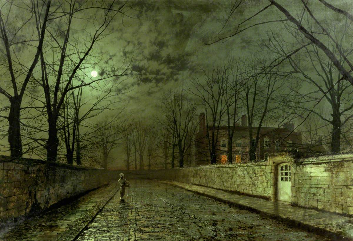Clair de lune argenté - John Atkinson Grimshaw