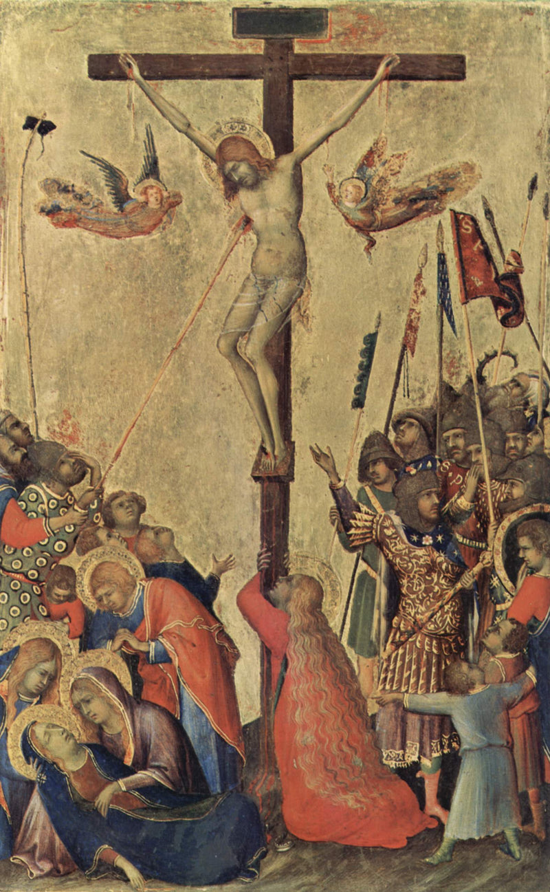 Ristiinnaulitseminen. «Laukaus keihäästä.» - Simone Martini