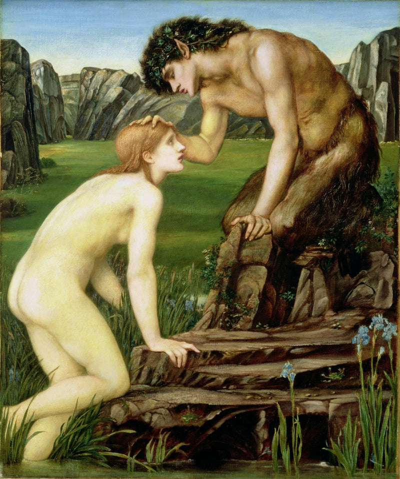 Pan ja Psyche - Edward Burne-Jones