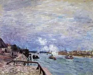 Reproduction du tableau « La Seine à Grenelle - Alfred Sisley » par Alpha Reproduction en peinture à l’huile