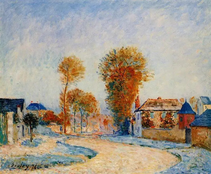 Ensimmäinen valkoinen huurre - Alfred Sisley
