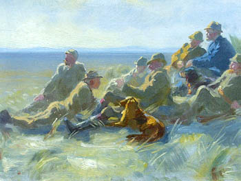 Skagenin metsästäjät. Opetus - Peder Severin Krøyer
