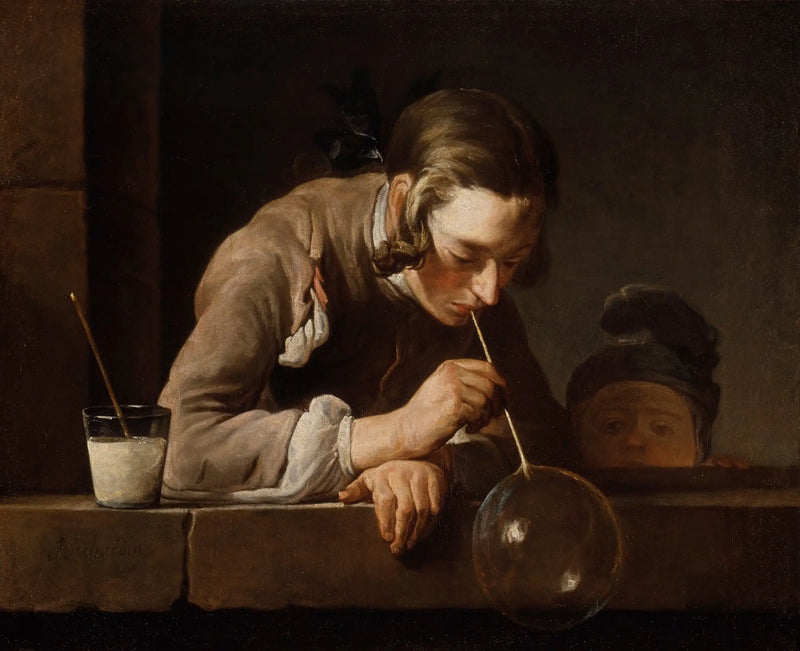 Saippuakuplat - Jean Siméon Chardin