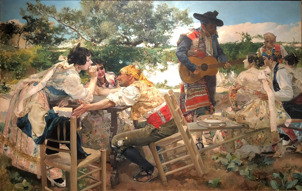 Reproduction du tableau « Scène valencienne - Joaquín Sorolla » par Alpha Reproduction en peinture à l’huile