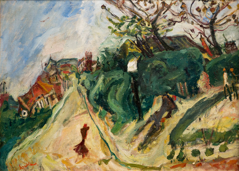 Maisemakuva ihmishahmoilla - Chaim Soutine