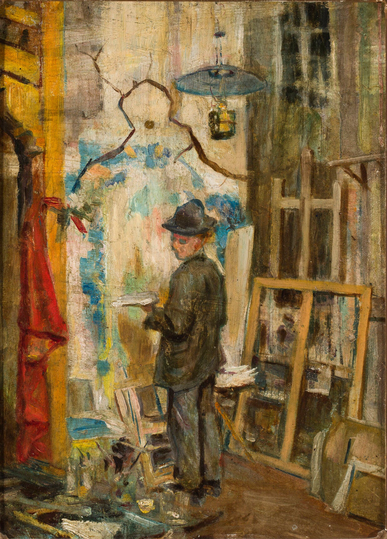 Józef Mehoffer en studio - Stanisław Wyspiański