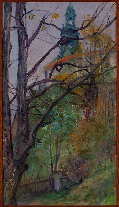 Vue du château de Wawel. - Stanisław Wyspiański