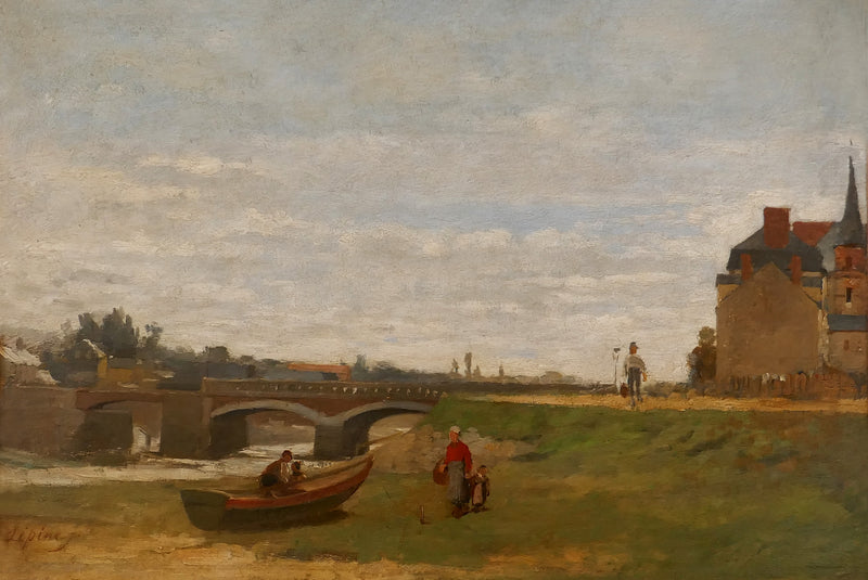 Maisemakuva sillan kanssa - Stanislas Lépine