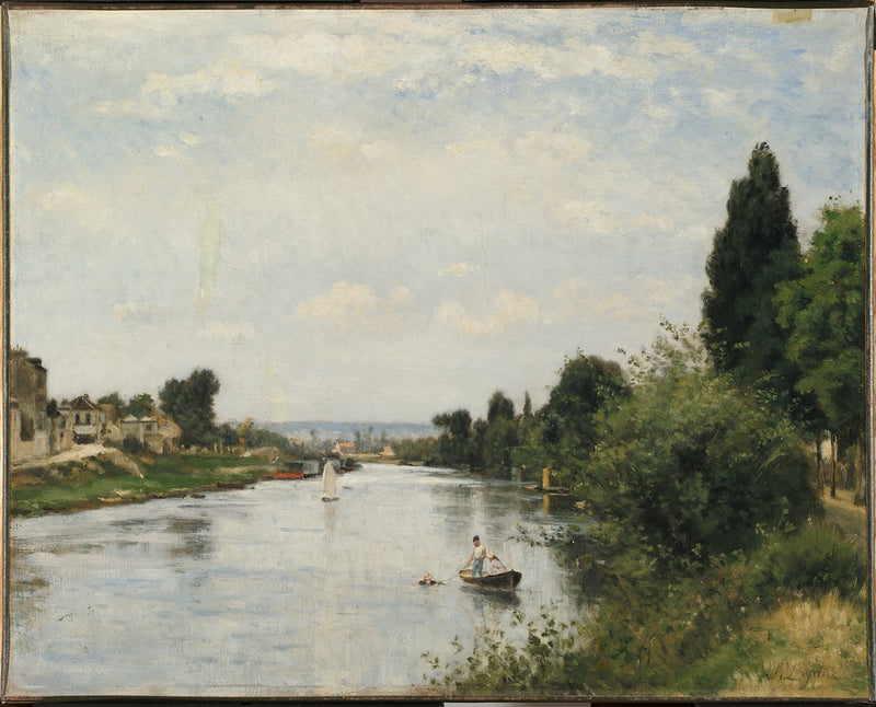Maisemakuva joen kanssa - Stanislas Lépine