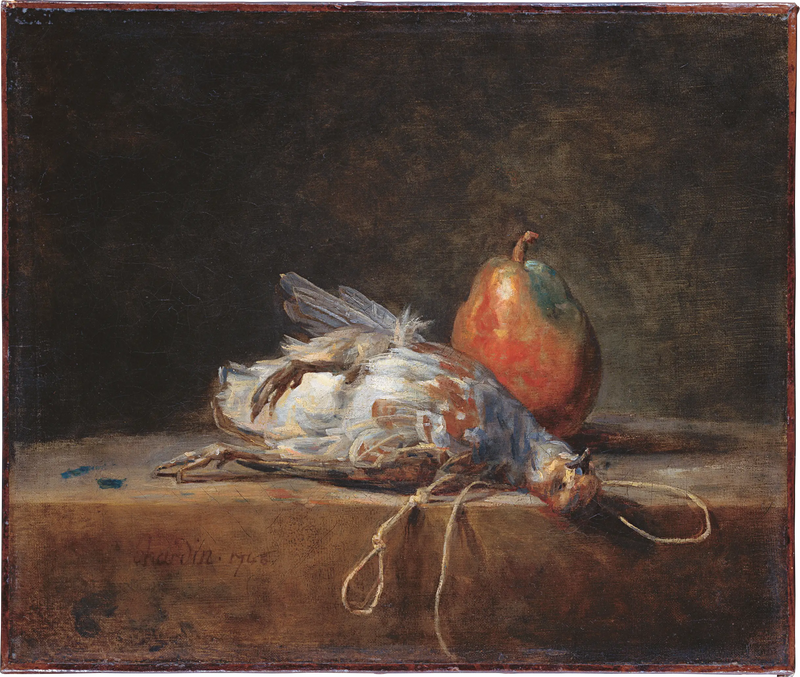 Still life perdrixin ja päärynän kanssa - Jean Siméon Chardin