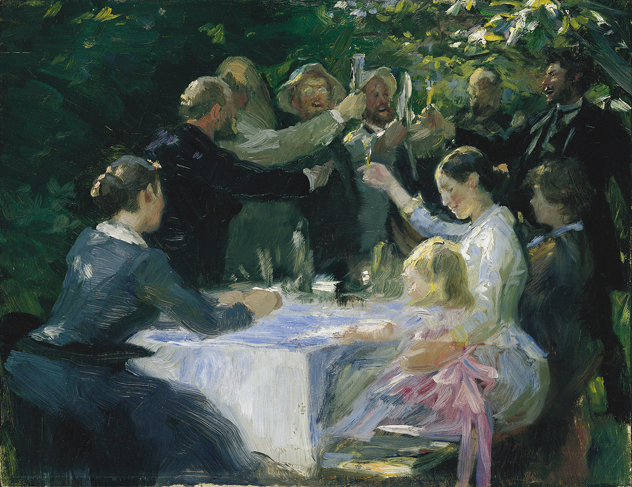 Opetus Hip, hip, hurraa! - Peder Severin Krøyer