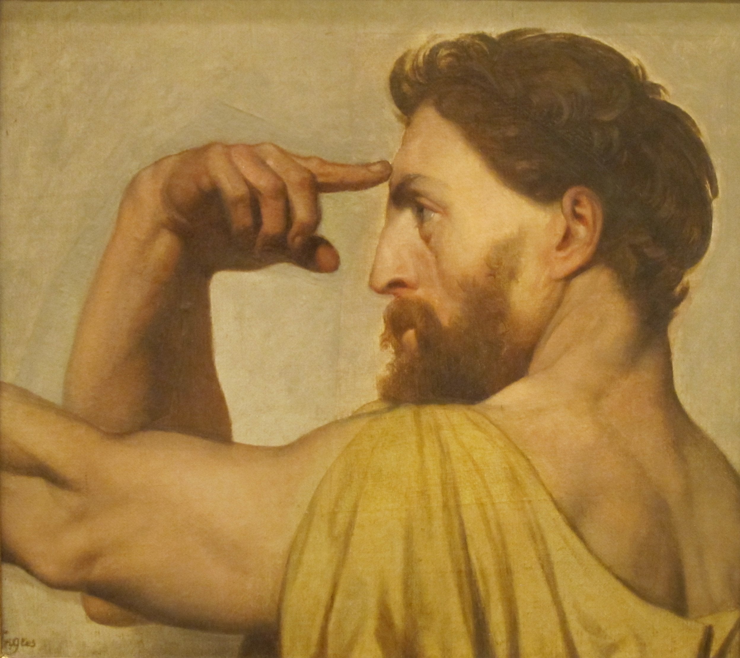 Phidias, tutkimus Homeroksen apoteoosista - Jean-Auguste-Dominique Ingres