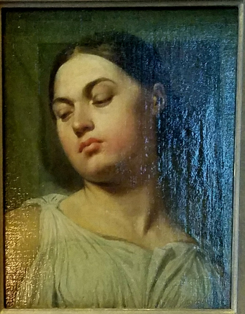 Voiton pää, tutkimus Homeroksen apoteoosista - Jean-Auguste-Dominique Ingres