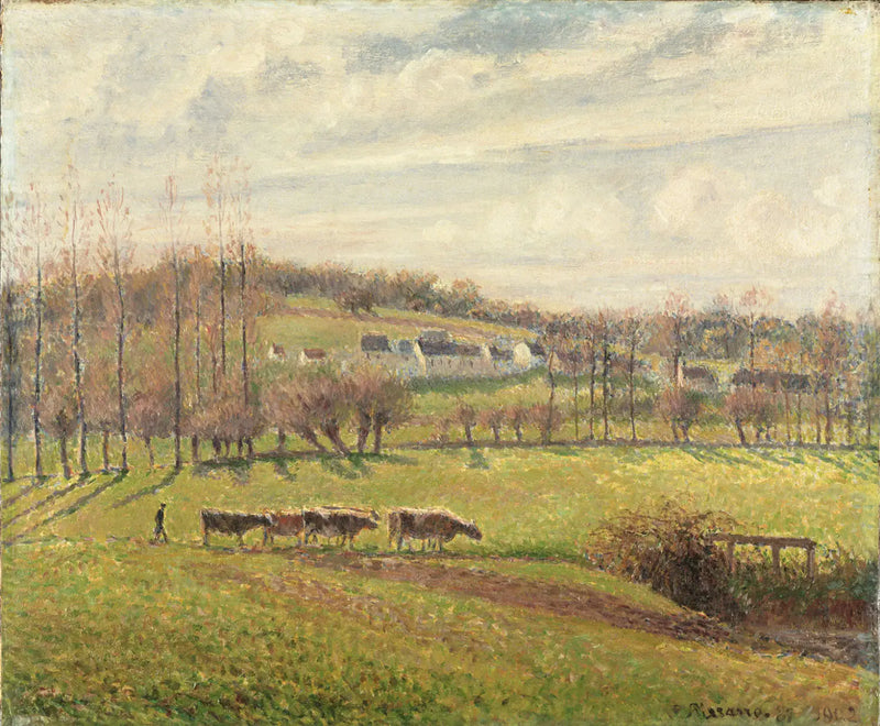 Kesämaisema, Éragny - Camille Pissarro