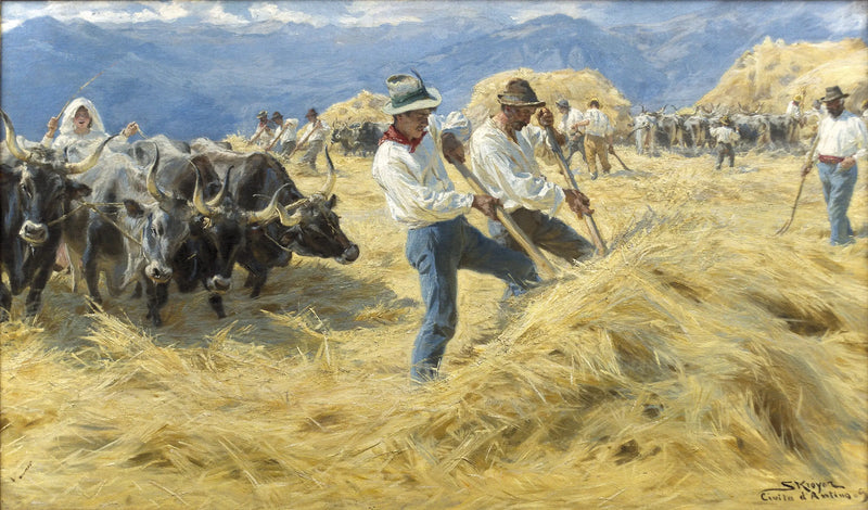 Viljelys Abruzzossa. Cività d'Antino - Peder Severin Krøyer