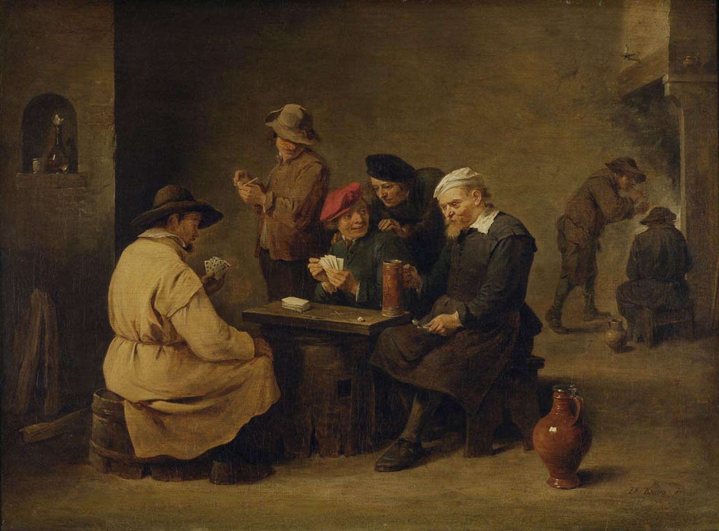 La partie de cartes - David Teniers le Jeune