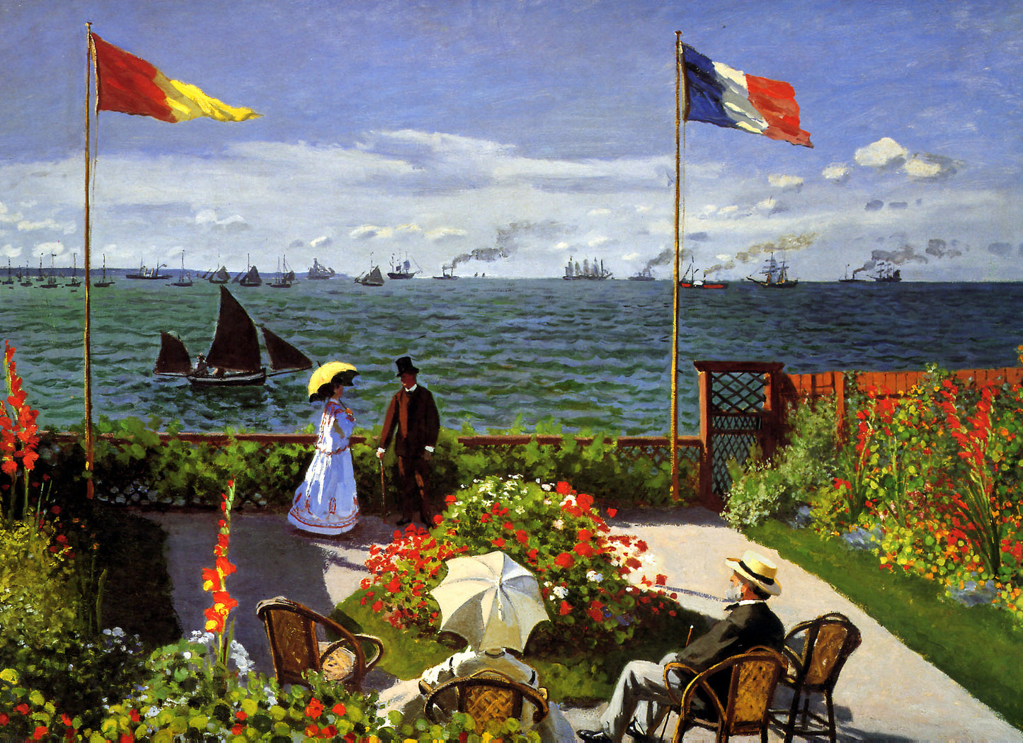 🌊 Terassi Sainte-Adressenissa – Claude Monet (1867)